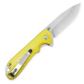 Ozark Trail 3.3" inch Blade Length Pocket Knives Green Yellow White