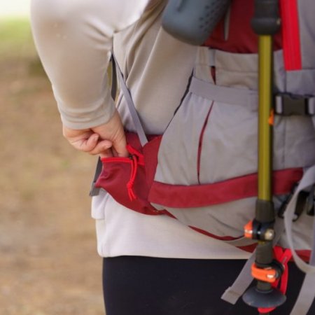 Ozark Trail 2-in-1 Family Pack,35 Liter Hiking Backpack with Detachable 15 Liter Daypack,Red