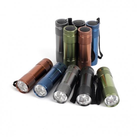 Ozark Trail 10-Pack Aluminum Mini LED Flashlight,30 Lumen,5 Colors,Model 4245