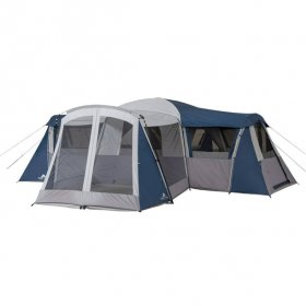 Ozark Trail Hazel Creek 20-Person Star Tent,with Screen Room