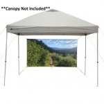 Ozark Trail Outdoor Shade Wall/Projector Screen Canopy Accessory,White 87.2in. x 49in.